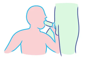 A blowjob, also known as fellatio, is when someone uses their mouth to stimulate their partner's penis. (Illustration: WebMD) 