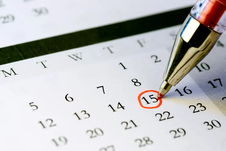 photo of calendar