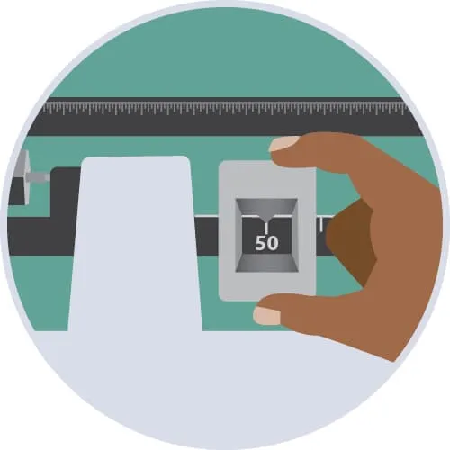 illustration of weight scale