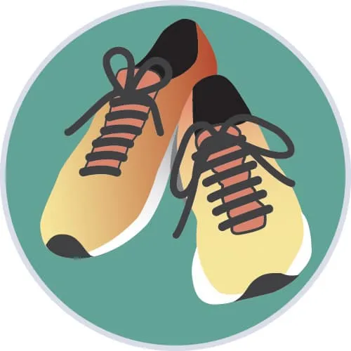 illustration of athletic shoes