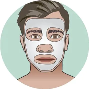 illustration of facial mask
