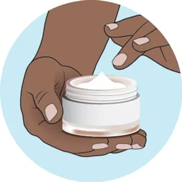 illustration of jar of moisturizer