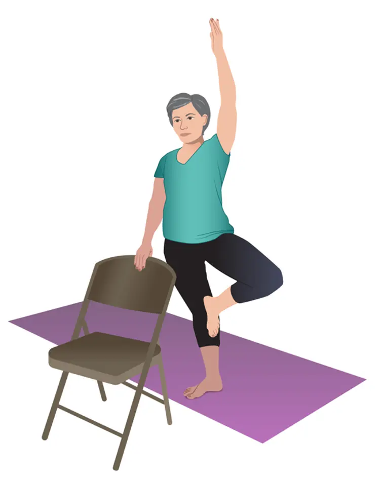 photo of tree pose