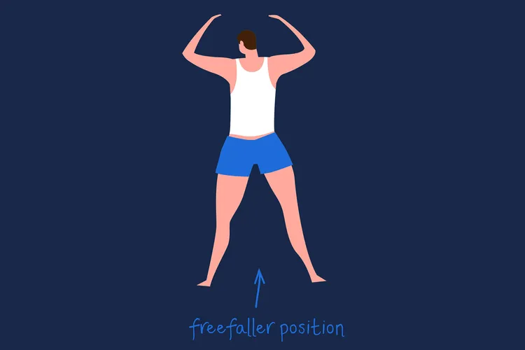 photo of Different sleeping positions, freefaller.