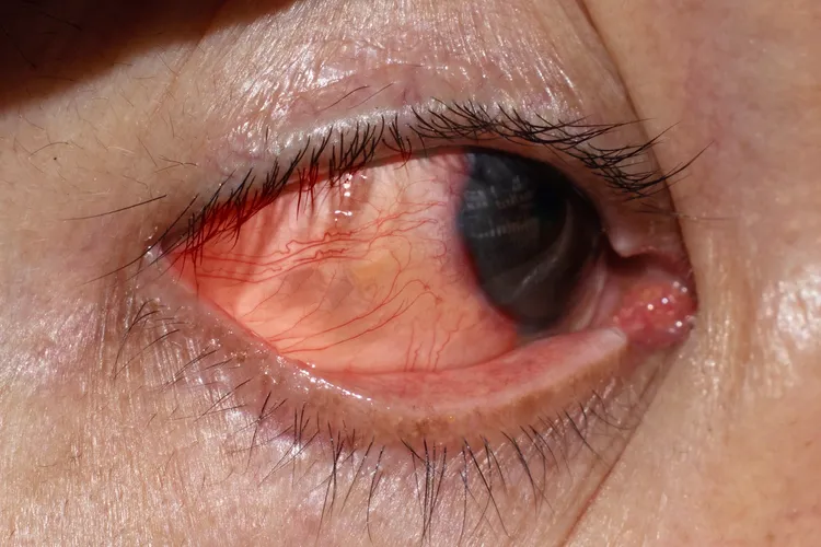 photo of corneal infection or ulcer called keratit