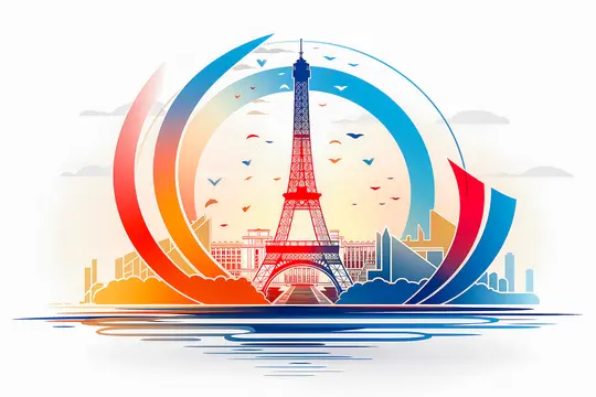 illustration of 2024 Paris Olympics concept