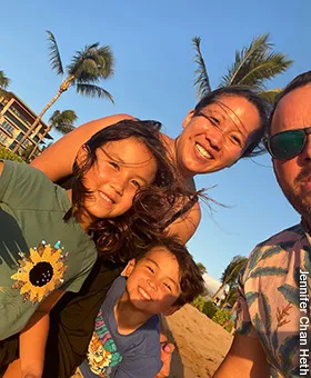 photo of heth family in hawaii