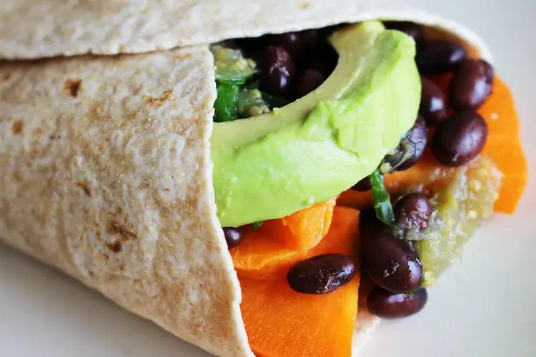 photo of healthy burrito