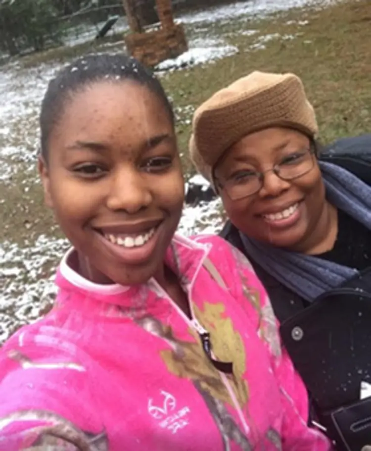 photo of Kenya and her mom
