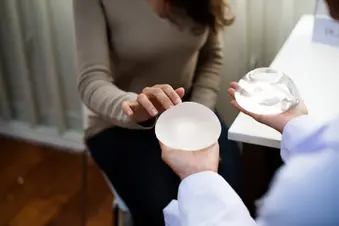 photo of woman planning to have a breast implant