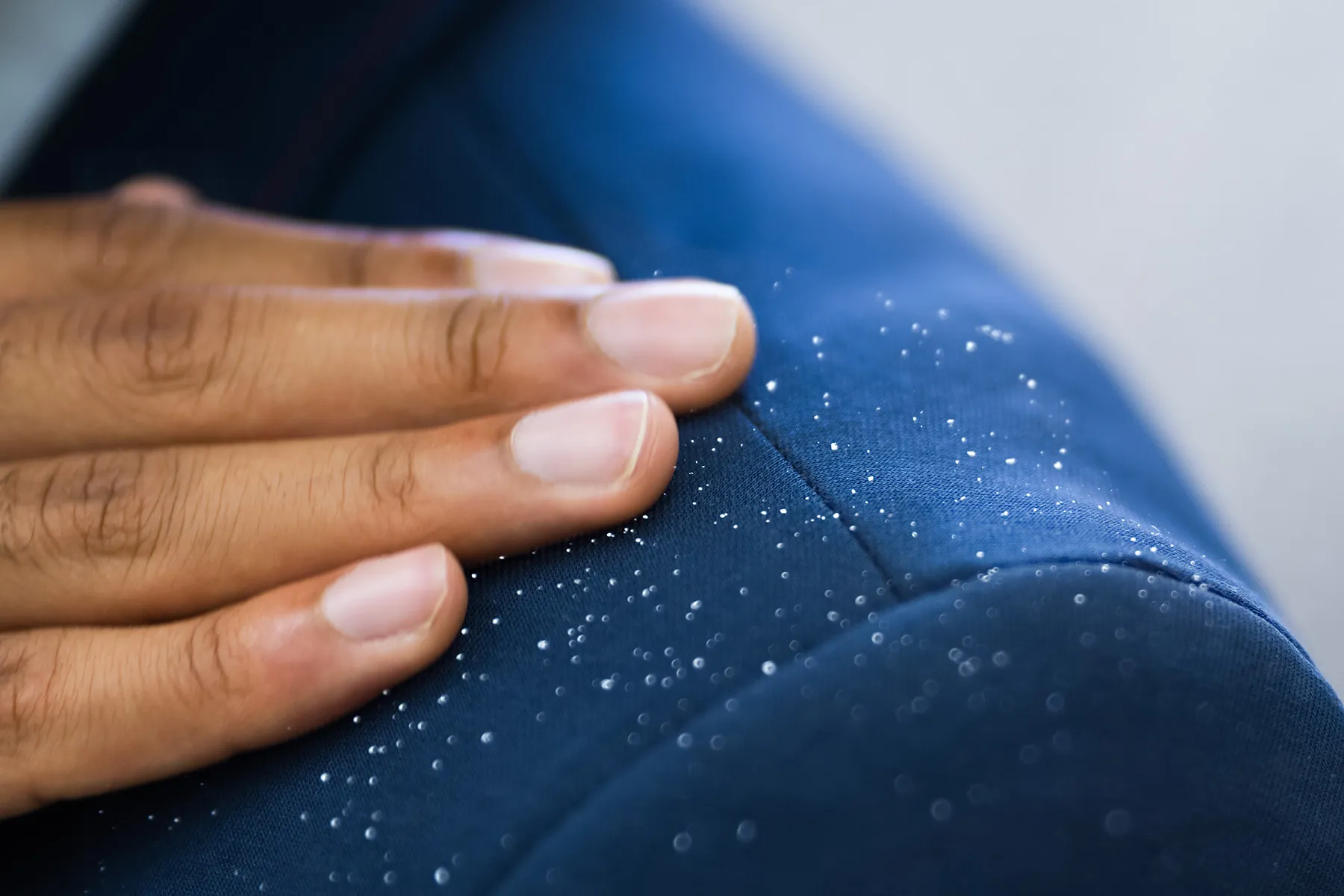 photo of dandruff on shoulder