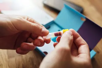 photo of home liver testing kit