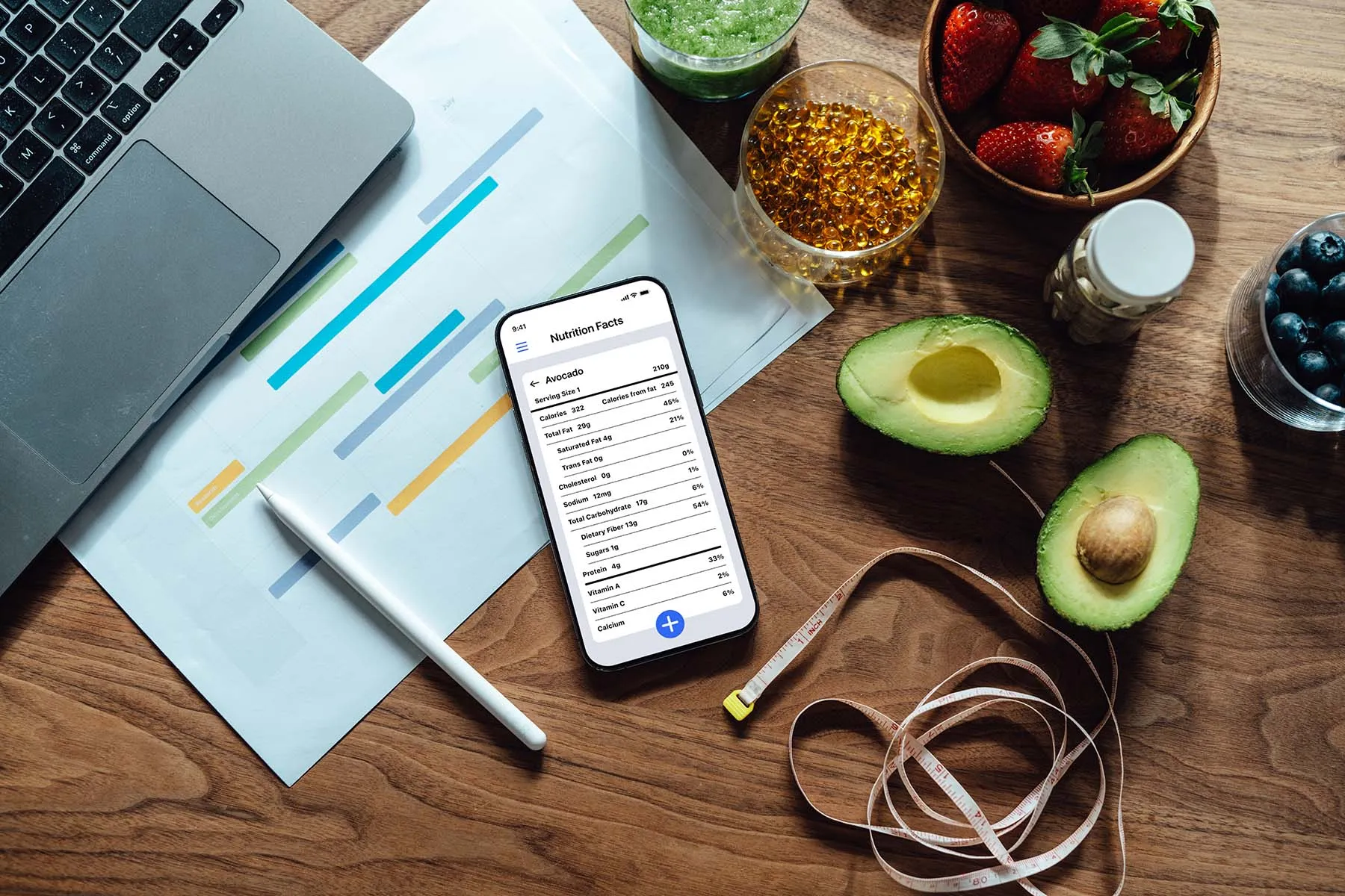 photo of nutritional app