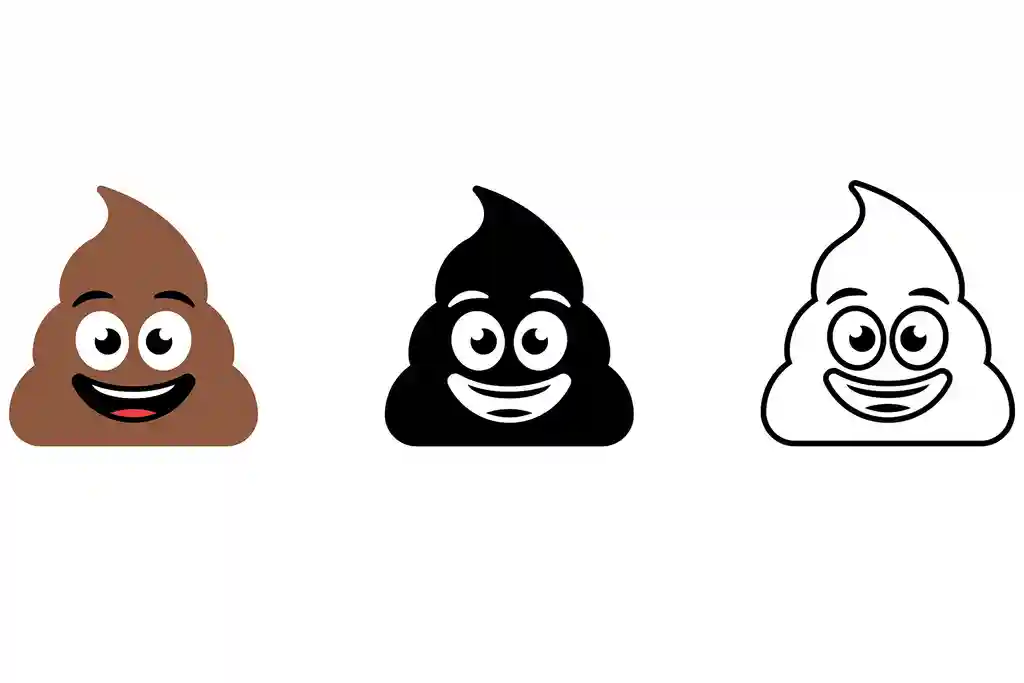 photo of poop emoji