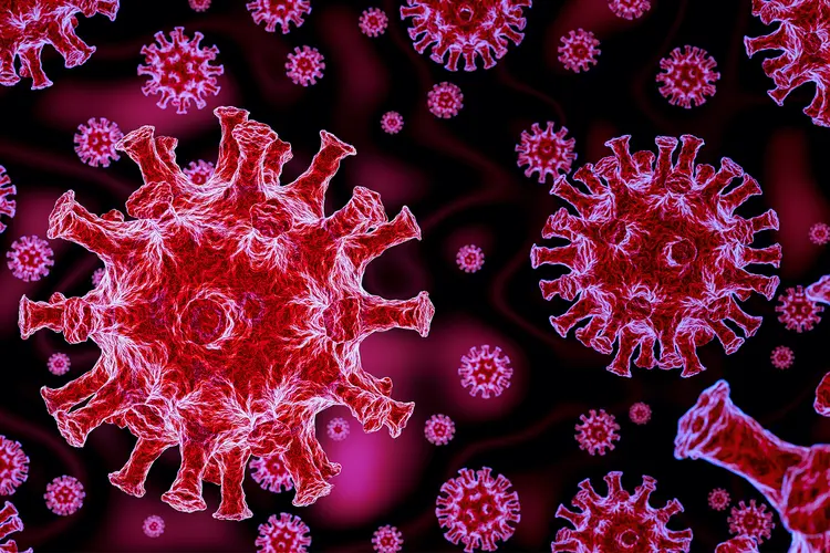 photo of virus covid19  ender pink