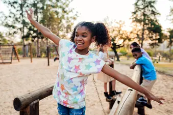photo of children having fun on playground