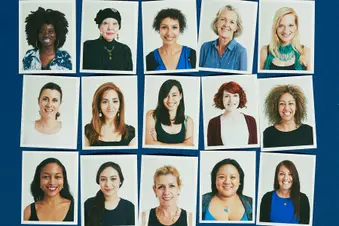 montage of women's headshots