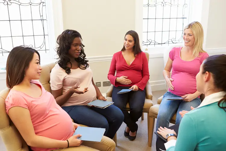 photo of group of pregnant women