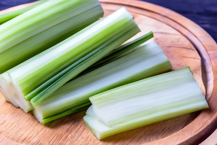 photo of sliced celery