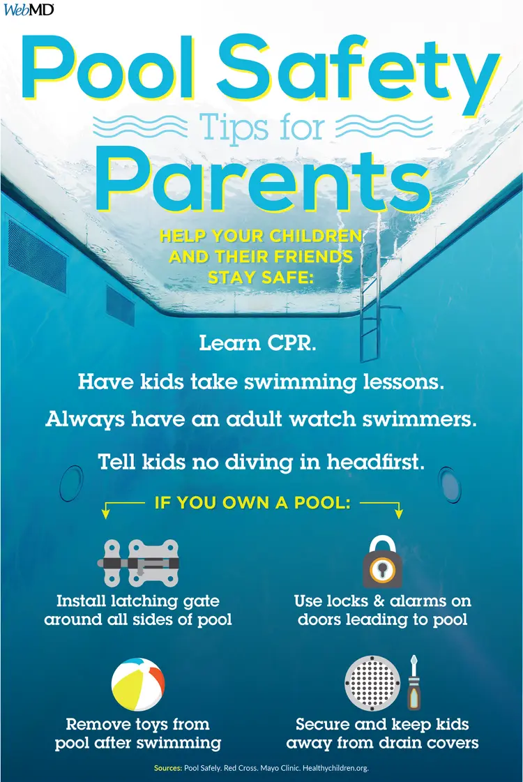 pool safety tips infographic