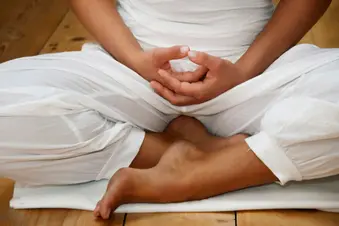 photos of legs crossed meditating