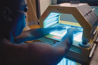 photo of Puva light therapy
