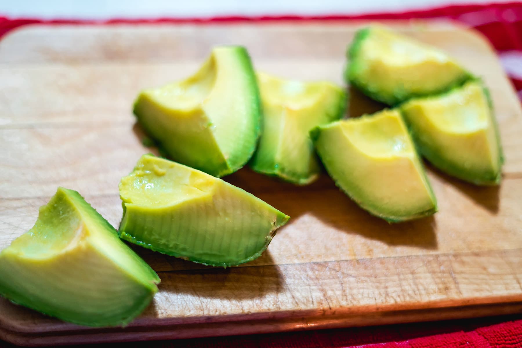 photo of pieces of avocado