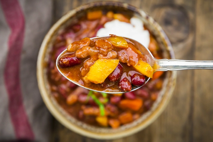 Mix Beans With Ground Meats 