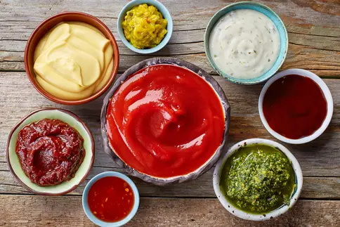 photo of assorted condiments