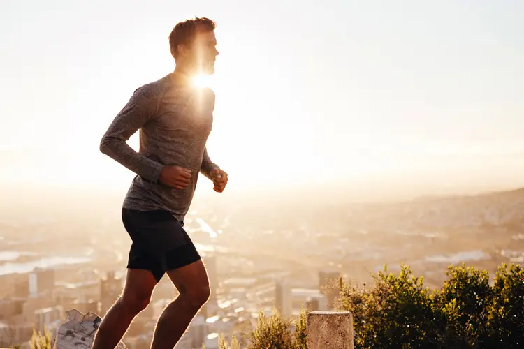 photo of man jogging