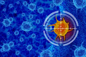 illustration of targeted therapy concept