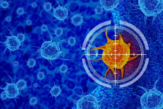 illustration of targeted therapy concept