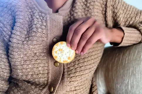 photo of Eating crackers