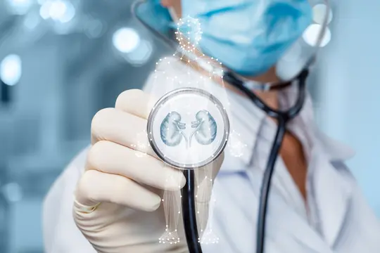 photo of doctor using stethoscope