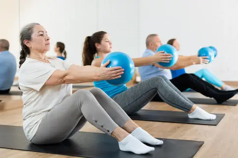 photo of yoga class