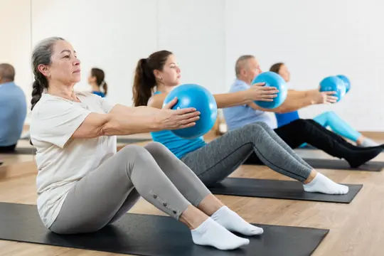 photo of yoga class