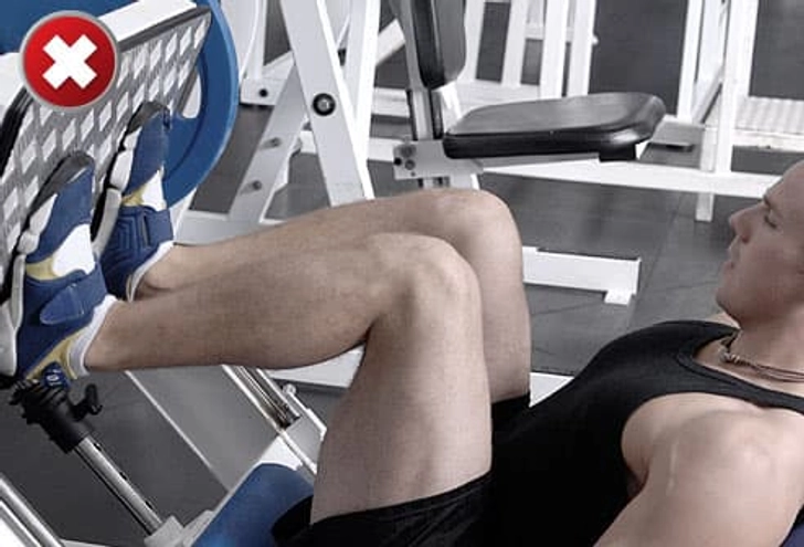 No. 4: Leg Press with Cramped Knees