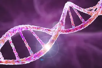 photo of DNA strand