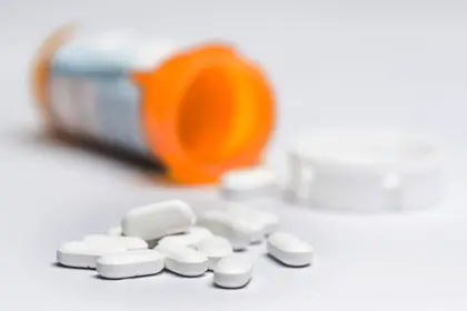 photo of white prescription pills