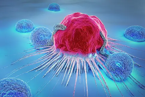 photo of cancer cell illustration