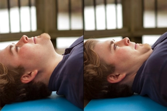 Do Chin Tucks to Stretch Your Neck