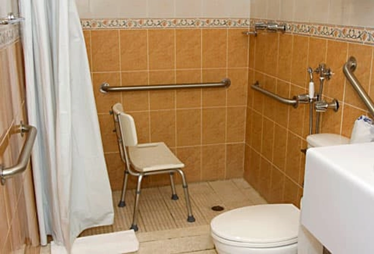 Using the Shower and Toilet