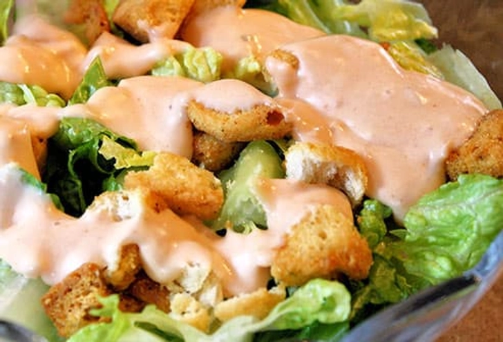 Worst: Salad With Creamy Dressing Worst: Salad With Creamy Dressing
