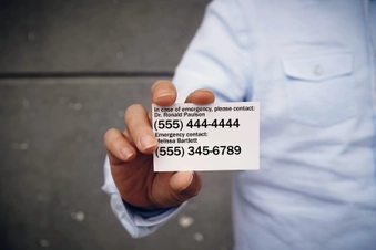 Emergency Card Emergency Card