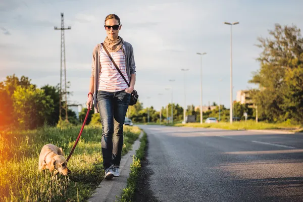 köpek gezdiricisinin fotoğrafı