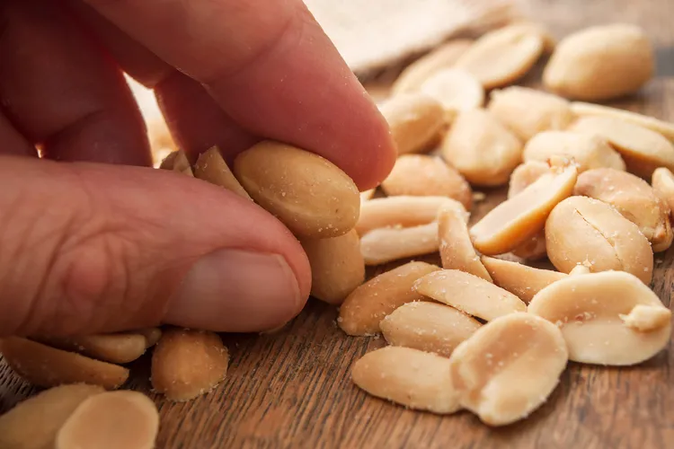 photo of eating peanuts