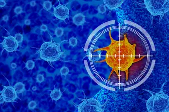 photo of targeted cancer therapy concept