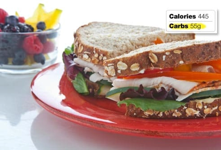 Better Bet: Turkey-Veggie Sandwich