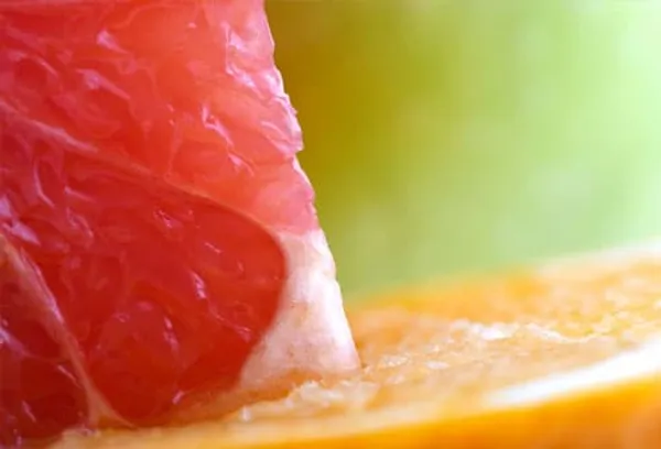 Close up of grapefruit & orange slices