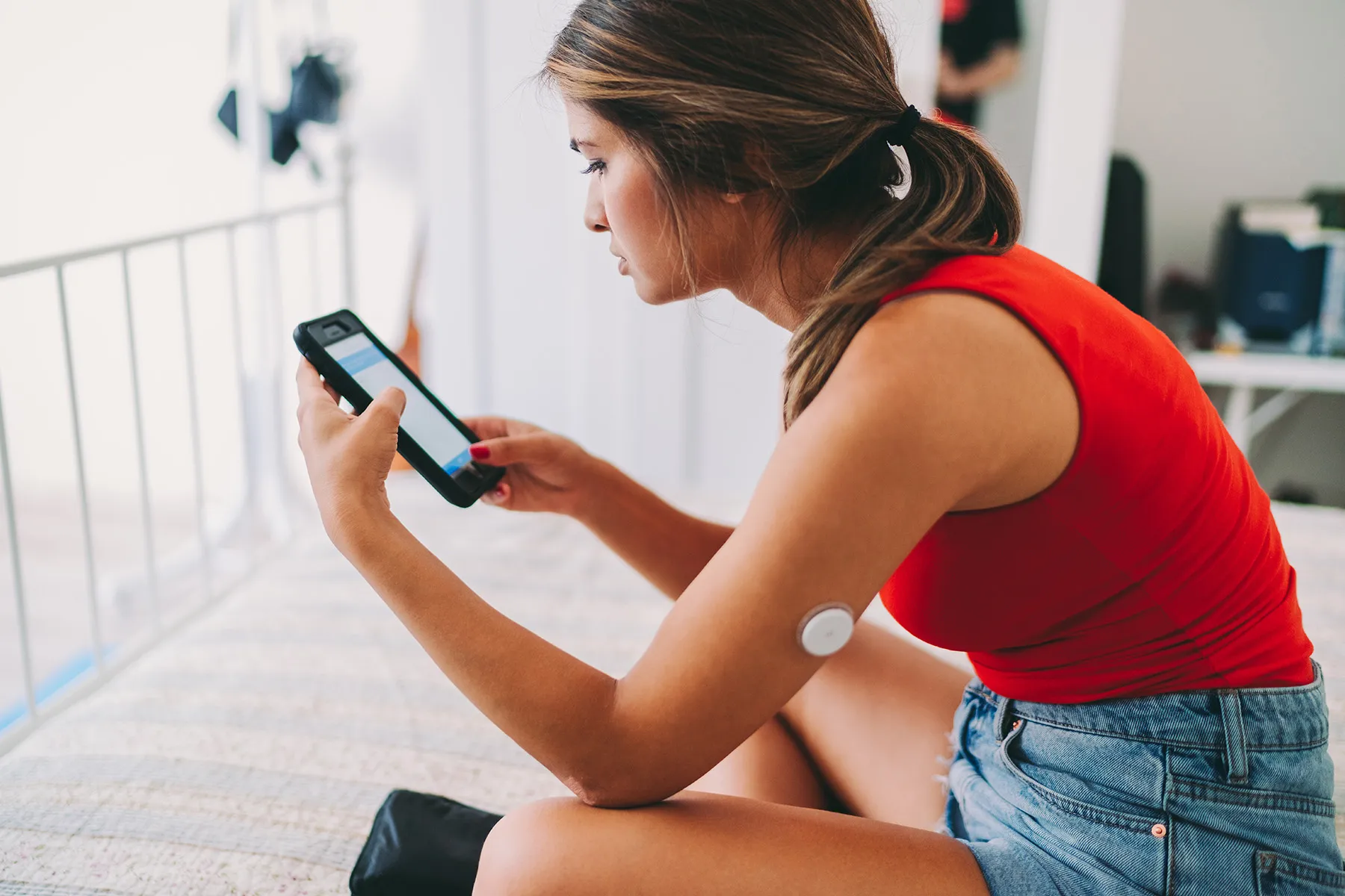 photo of continuous glucose monitor